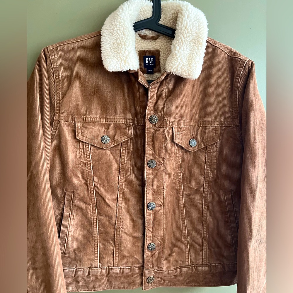 XL Kids Sherpa-lined corduroy icon jacket